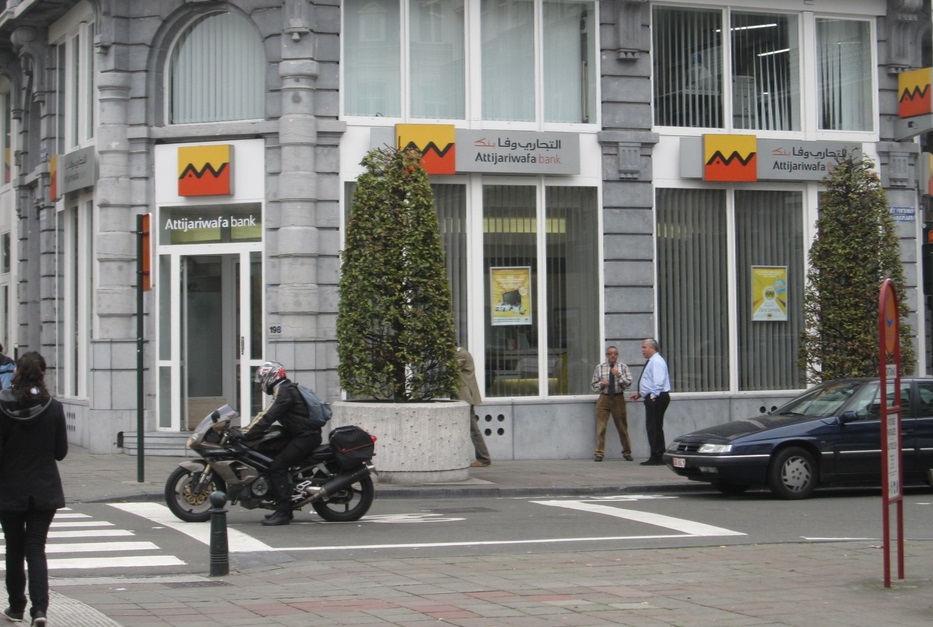 Agence d'Attijariwafa Bank à Bruxelles. D. R.